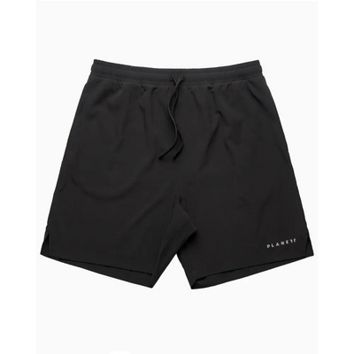 Black athletic shorts.