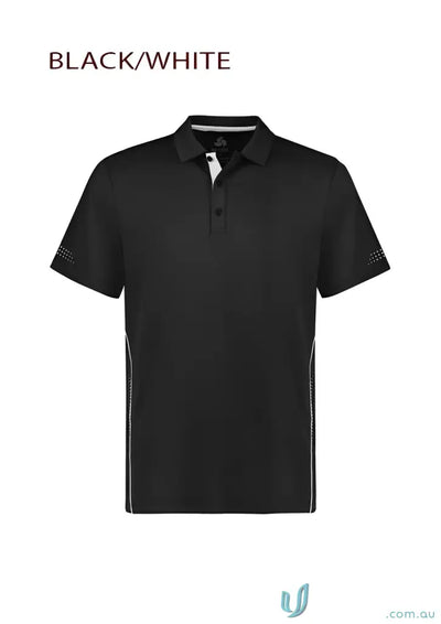 Kids Balance Polo black and white short-sleeved shirt, p200ks, great balance polo offers