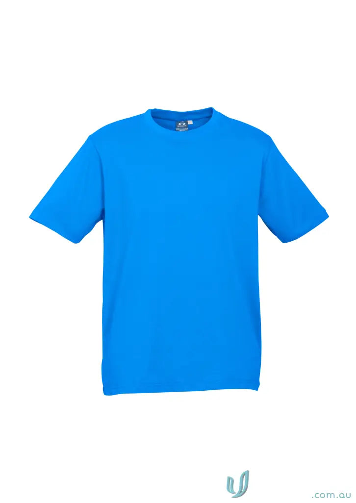 Kids Brightport Tee in bright blue made of combed cotton, standard colours for kids