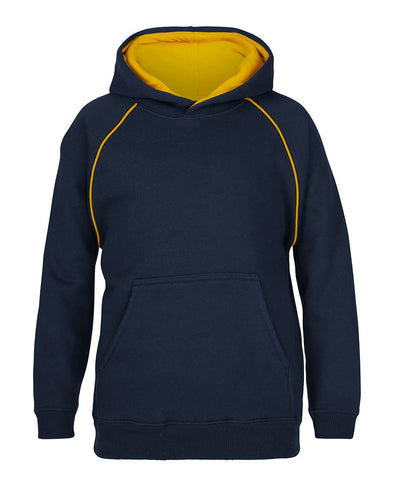 Jb’s kids contrast fleecy hoodie in navy blue with yellow lining