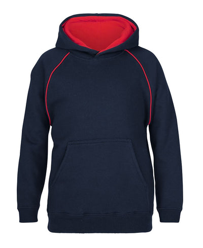 Jb’s kids contrast fleecy hoodie in navy blue with red lining