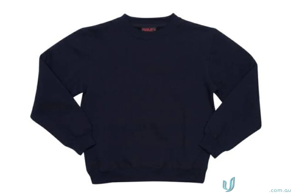 Navy blue crewneck sweater for kids from gselc perfect for school uniforms and casual workwear use