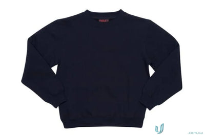 Navy blue crewneck sweater for kids from gselc perfect for school uniforms and casual workwear use