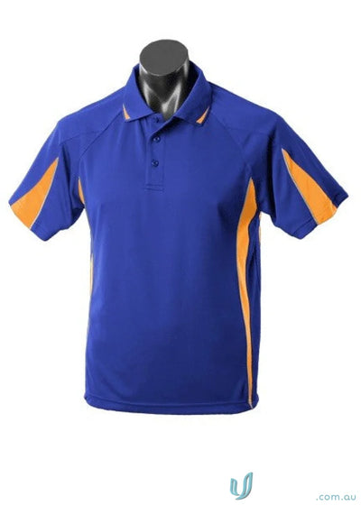 3304-TI 3304 Kids Eureka Polo in Royal/Gold