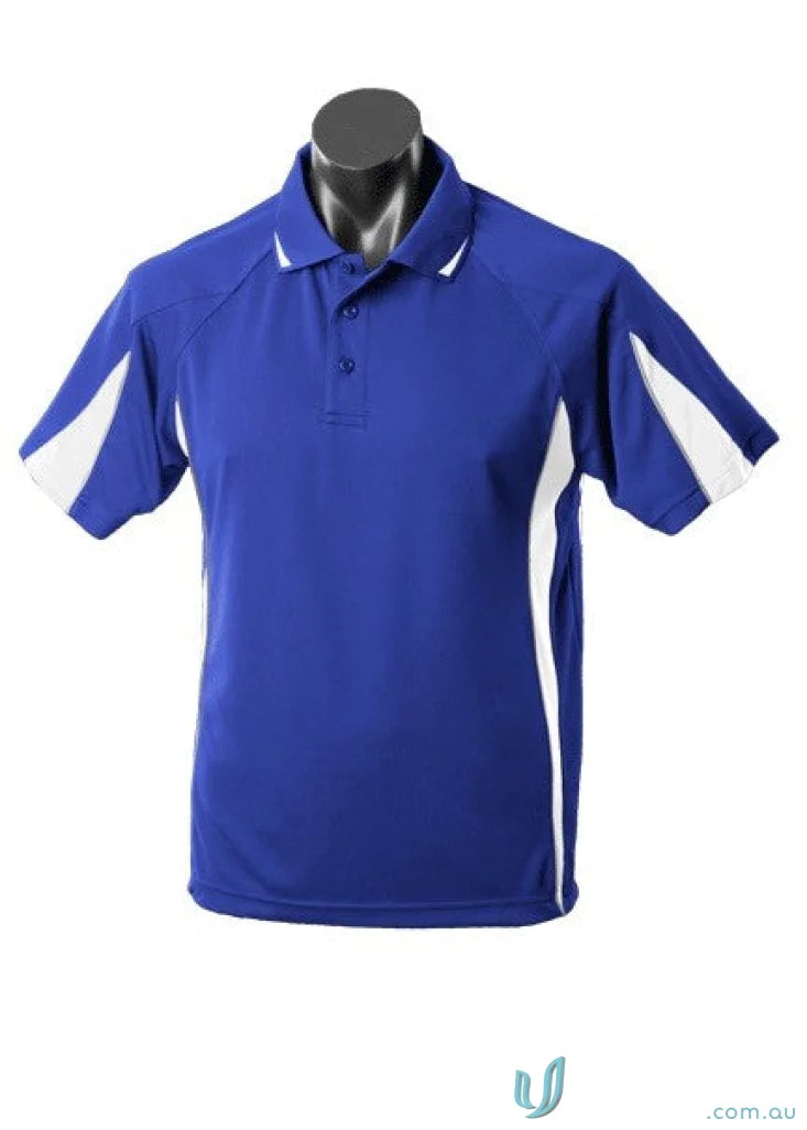 3304-TI 3304 Kids Eureka Polo in Royal/White