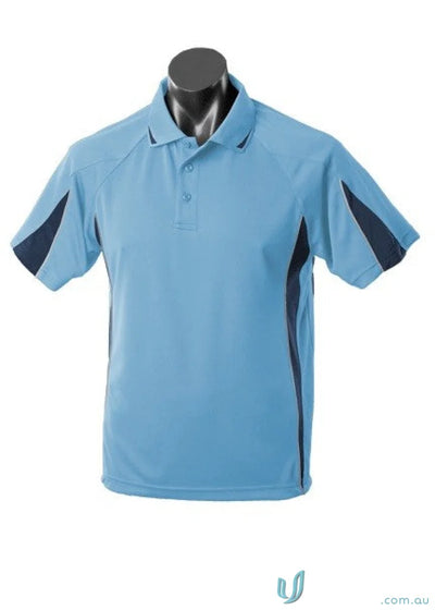 3304-TI 3304 Kids Eureka Polo in Sky/Navy