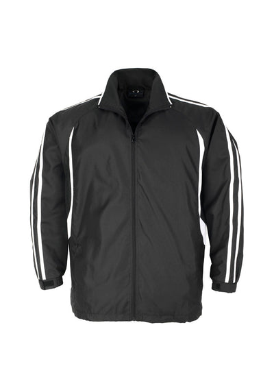 Kids Flash Track Top black jacket with white sleeve stripes J3150B