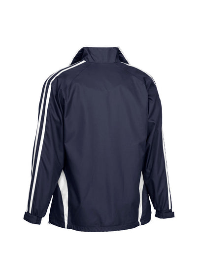 Kids Flash Track Top navy blue jacket with white sleeve stripes J3150B