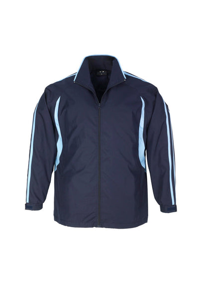 Kids Flash Track Top navy jacket with light blue stripes J3150B
