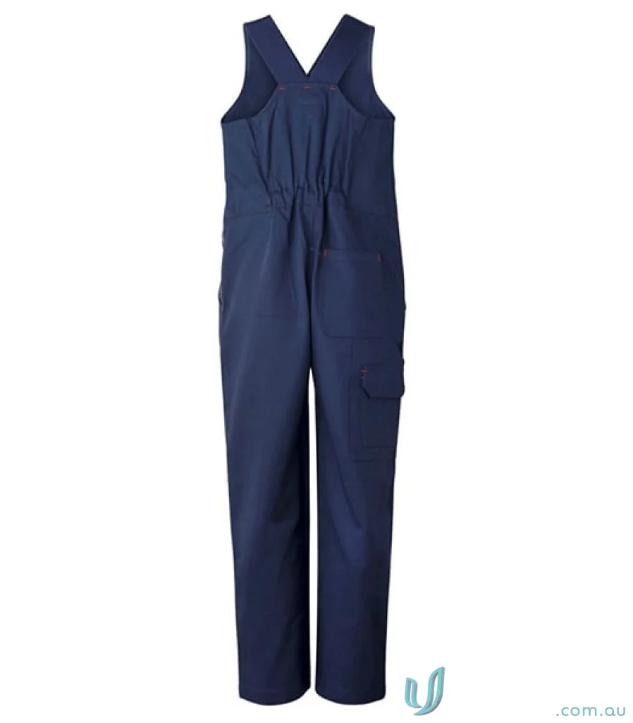 Kids Full Colour Roughall navy blue overalls with phone pouch, perfect for kids workwear