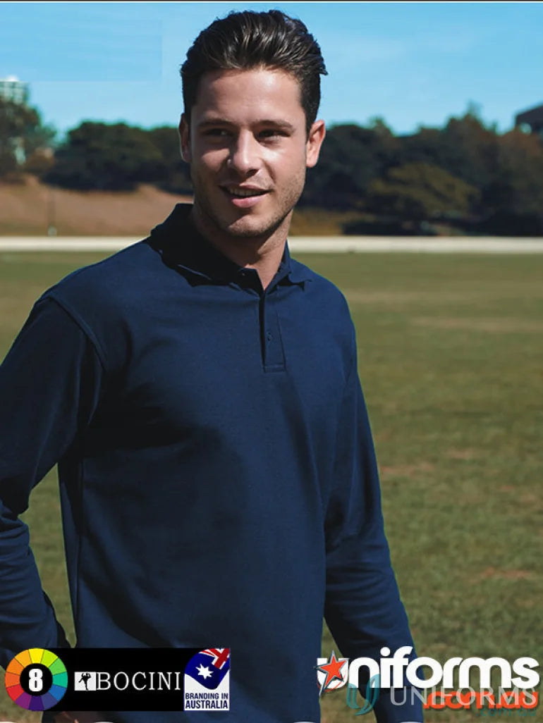 Bocini CP1316 Kids L/S Basic Polo