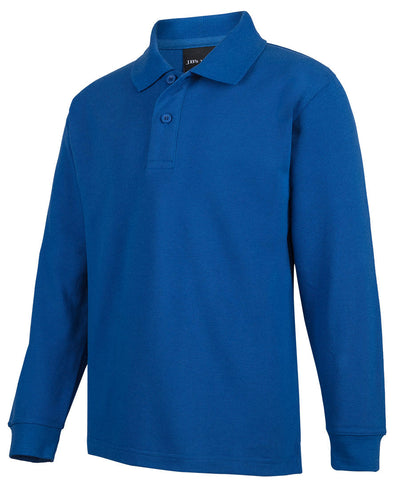 Jb’s kids long sleeve polo in royal blue with classic collar