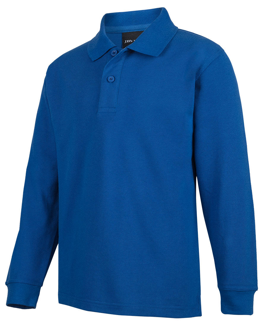 Jb’s kids long sleeve polo in royal blue with classic collar