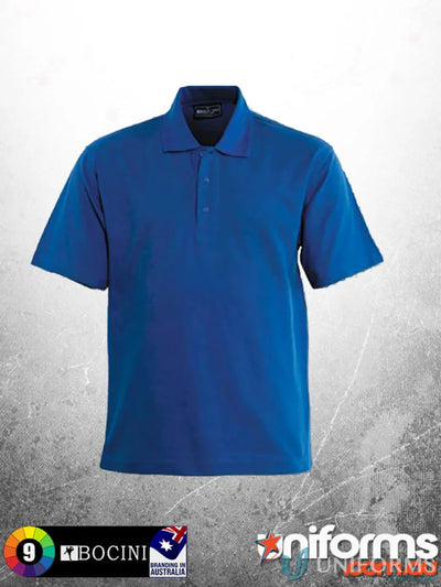 Bocini CP1602 Kids Poly Face Cotton Backing S/S Polo front product image