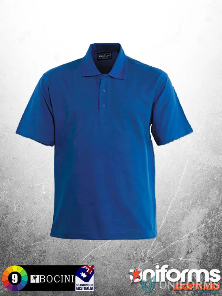 Bocini CP1602 Kids Poly Face Cotton Backing S/S Polo front product image