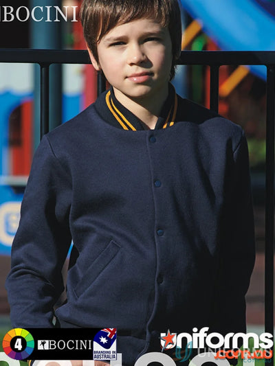 Bocini CJ1314 Kids School Wear Bomber Jacket front product image
