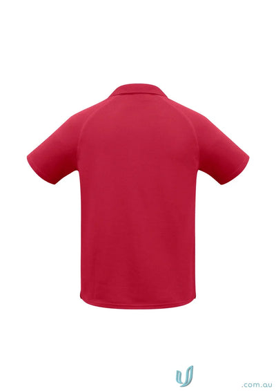 Red short-sleeved polo shirt from Kids Sprint Polo Biz Collection Kids Sprint Kids Bizcool