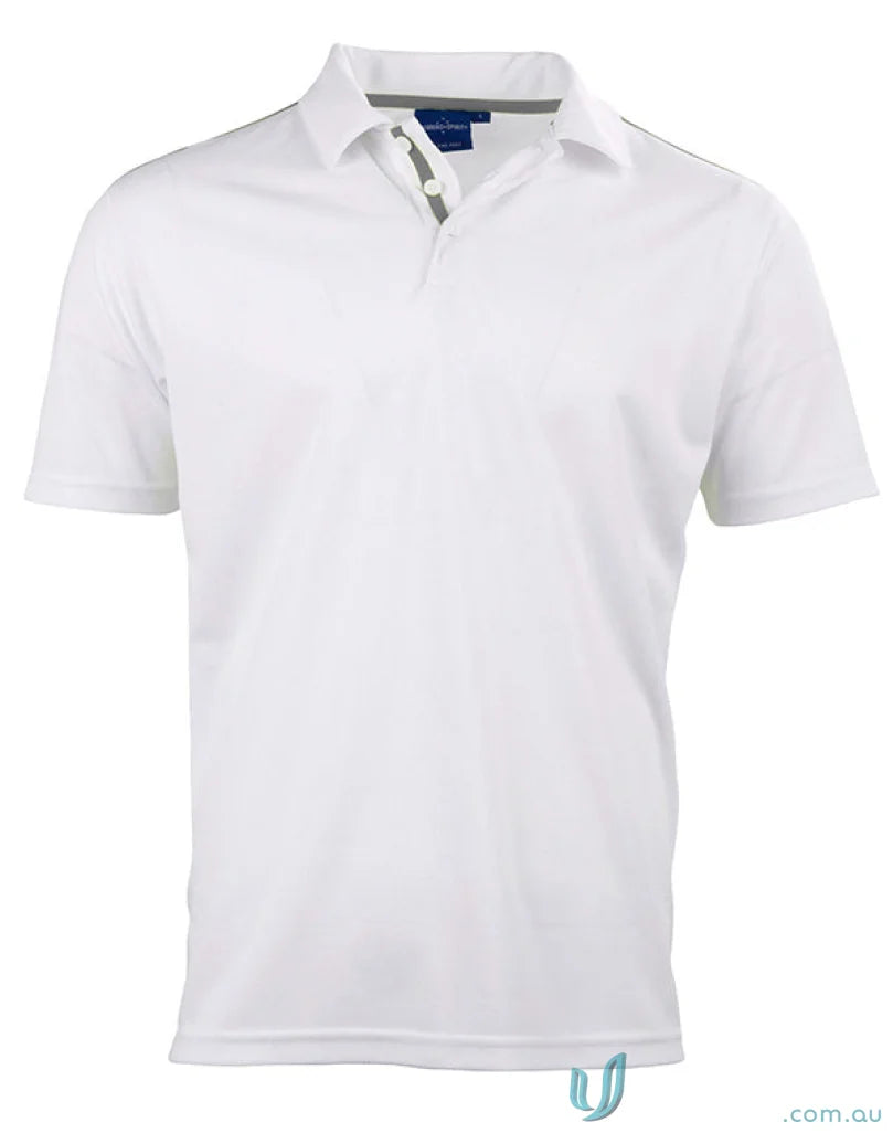 Kids Staten Rapid polo shirt with dark blue label on collar for a cool contrast look
