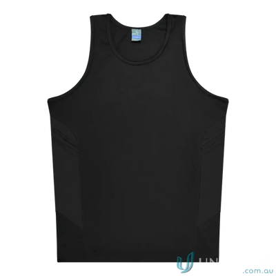 Aussie Pacific 3111 Kids Thames Dark Singlet in Black
