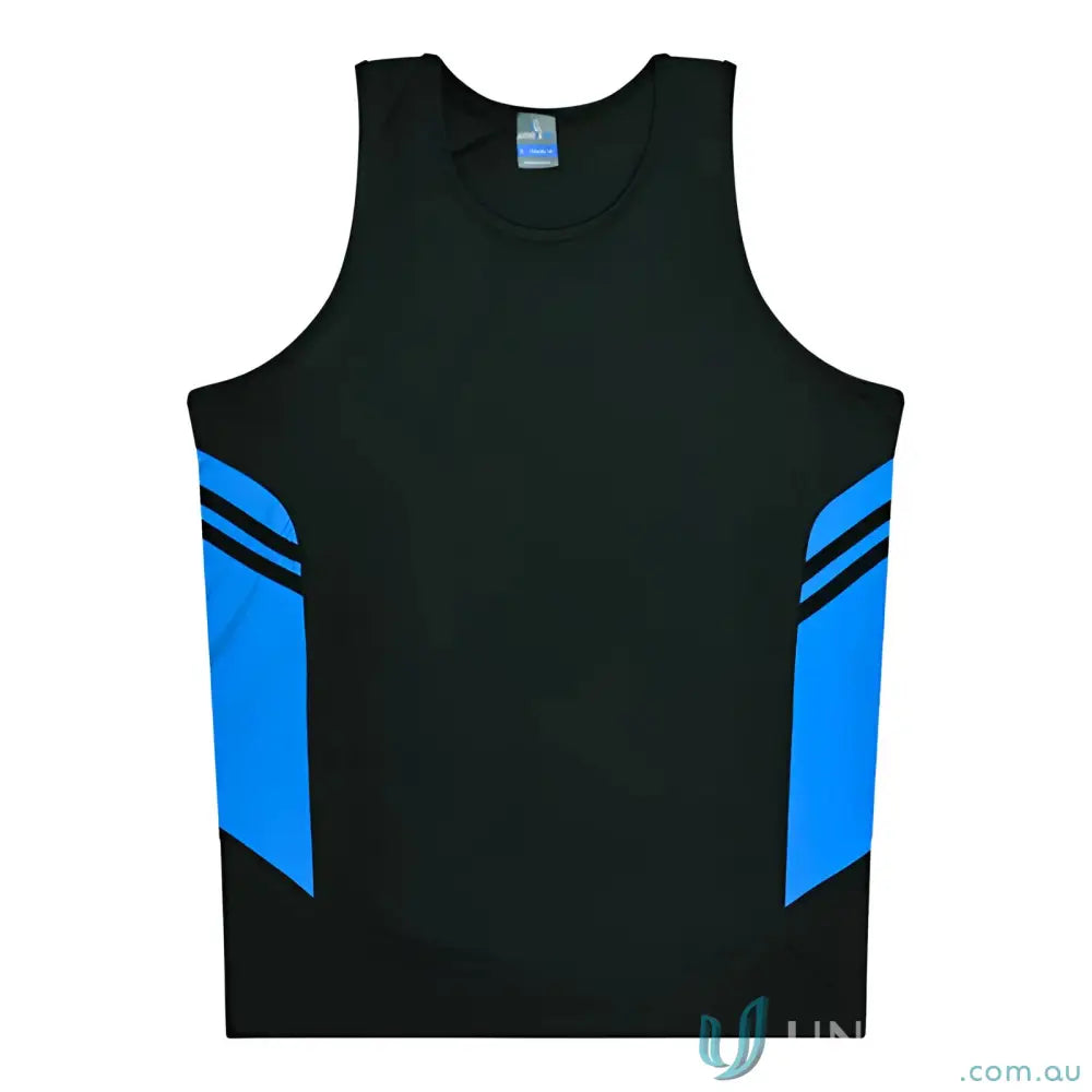 Aussie Pacific 3111 Kids Thames Dark Singlet in Black