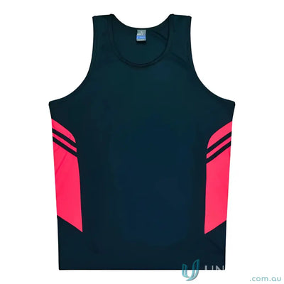 Aussie Pacific 3111 Kids Thames Dark Singlet in Black