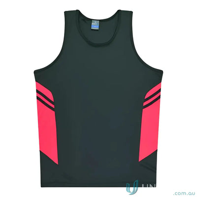 Aussie Pacific 3111 Kids Thames Dark Singlet in Black