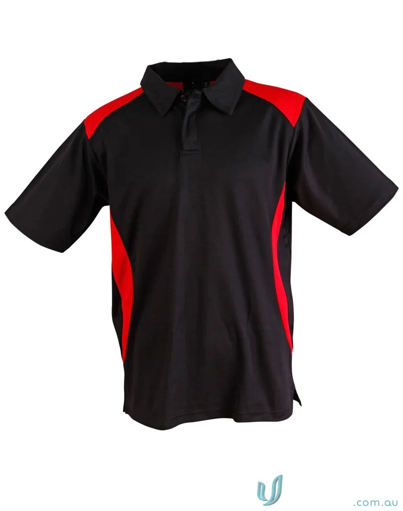 Kids TrueDry Winner Polo with contrast short sleeve panels for a cool team’s image