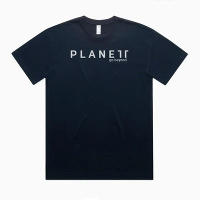 Kik Oversize Tee with planet go beyond print, double needle hems