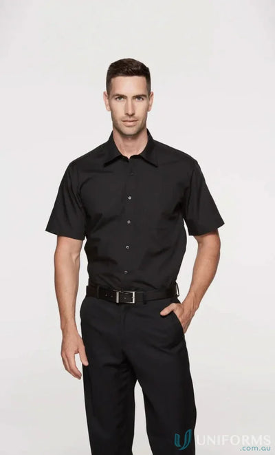 Aussie Pacific 1910S Kingswood SS Shirt in black