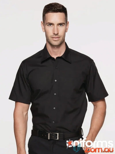 Aussie Pacific 1910S Kingswood SS Shirt in black