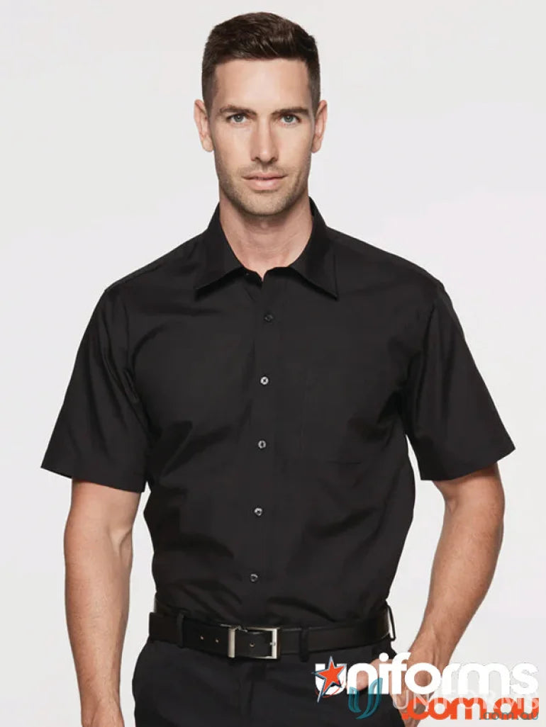 Aussie Pacific 1910S Kingswood SS Shirt in black