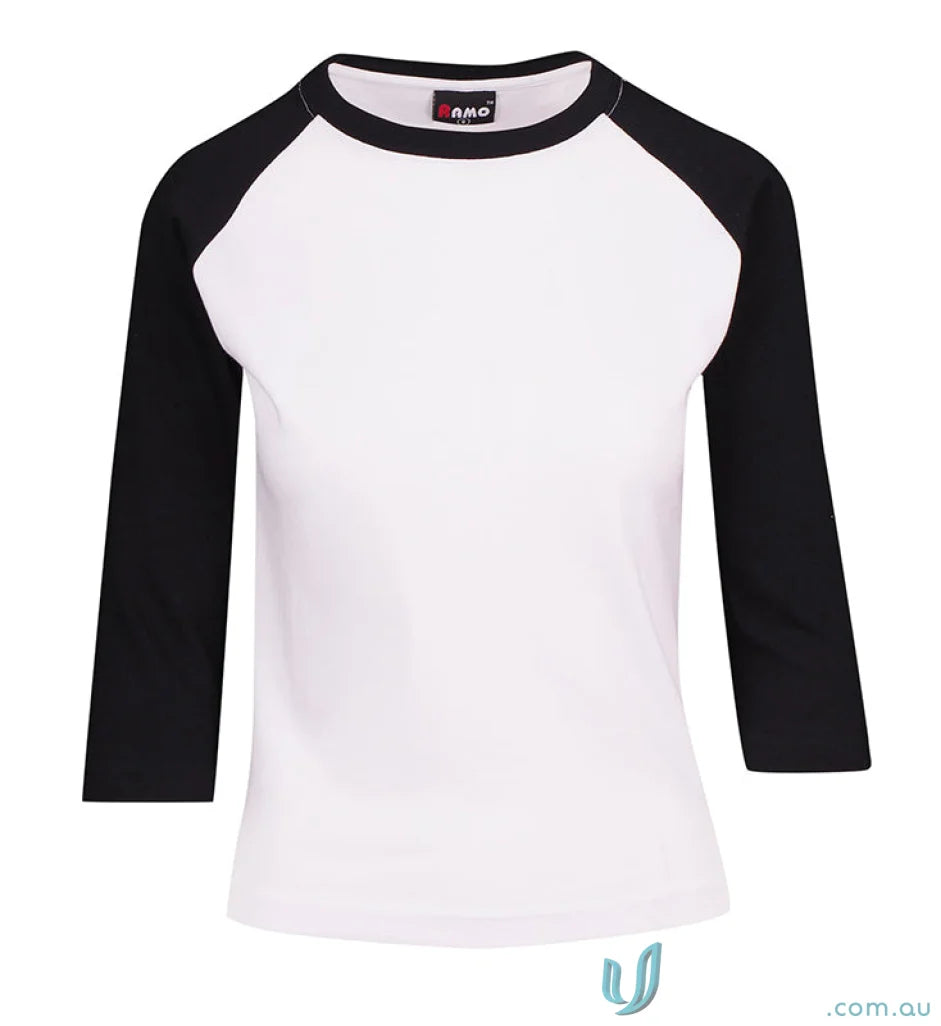 LADIES T-Shirts - Stylish and Comfortable Options for Work and Casual Wear T231RL Ladies 3Qtr Raglan Tee