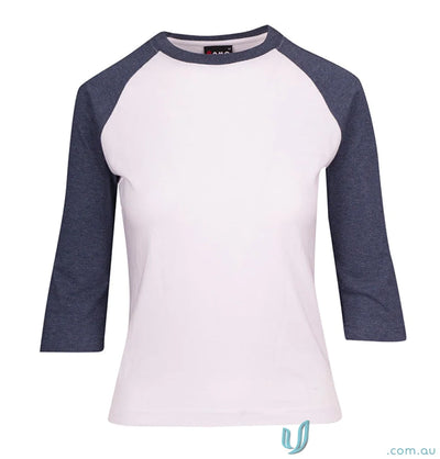 LADIES T-Shirts - Stylish and Comfortable Options for Work and Casual Wear T231RL Ladies 3Qtr Raglan Tee