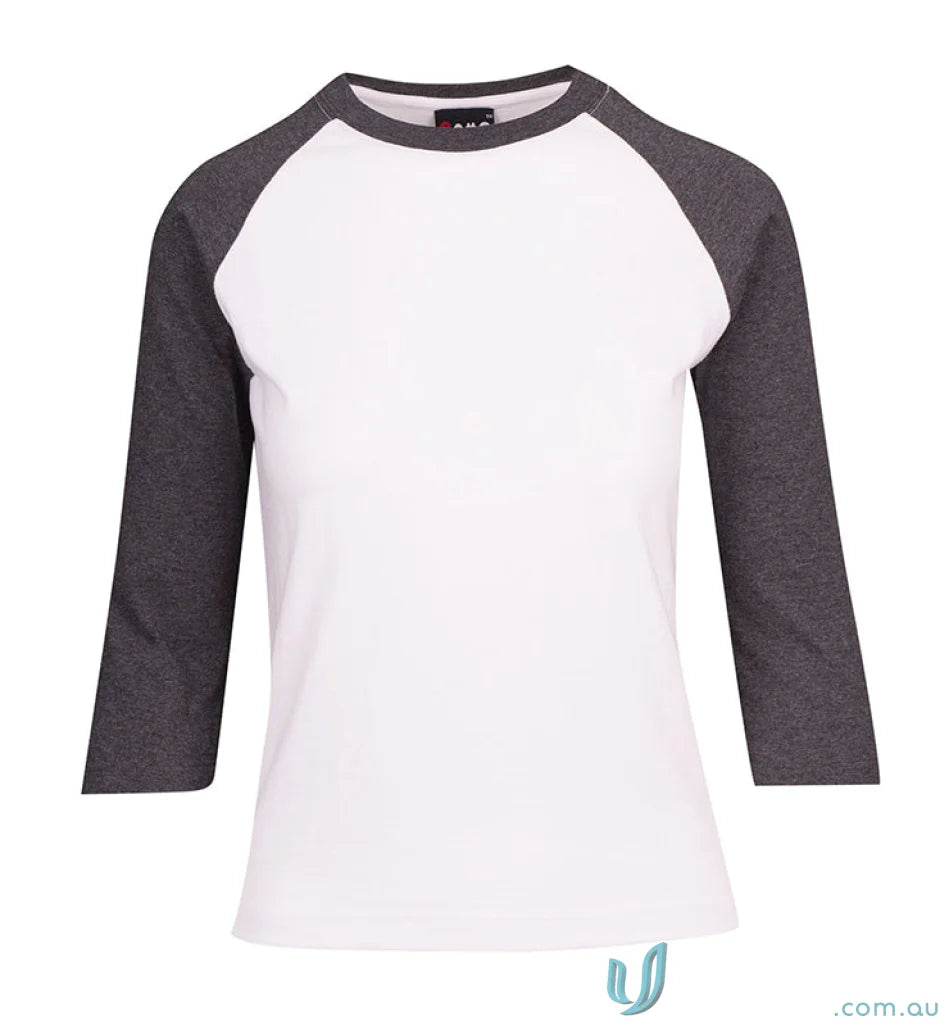LADIES T-Shirts - Stylish and Comfortable Options for Work and Casual Wear T231RL Ladies 3Qtr Raglan Tee