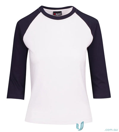 LADIES T-Shirts - Stylish and Comfortable Options for Work and Casual Wear T231RL Ladies 3Qtr Raglan Tee