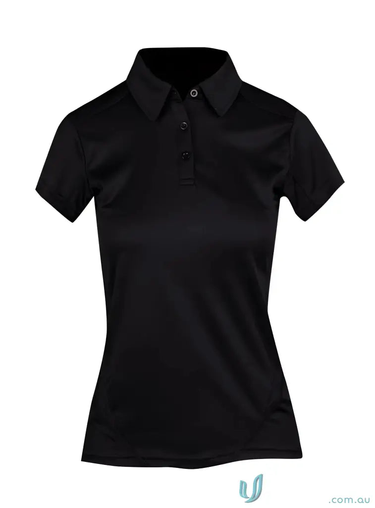 Ramo P446LD Ladies Accelerator Polo -Dark Colours in Black front product image