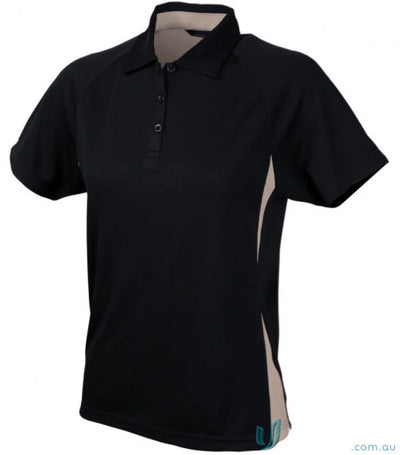 1157-PT 1157-PT-1 Ladies Arctic Polo in Black/Stone