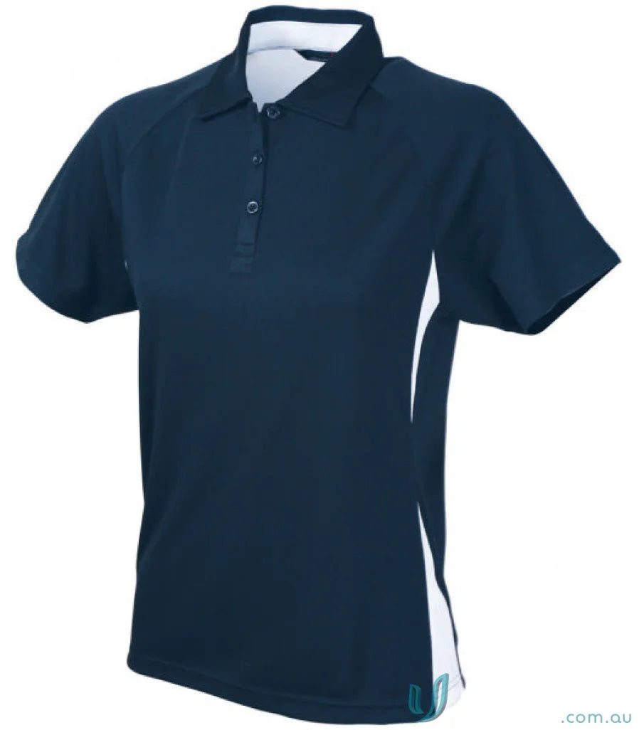 1157-PT 1157-PT-1 Ladies Arctic Polo in Navy/White