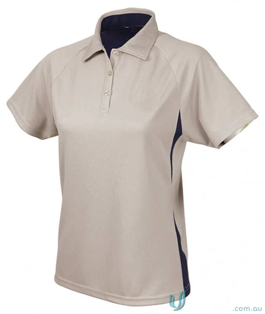 1157-PT 1157-PT-1 Ladies Arctic Polo in Sandstone/Navy