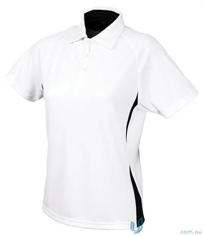 1157-PT 1157-PT-1 Ladies Arctic Polo in White/Navy