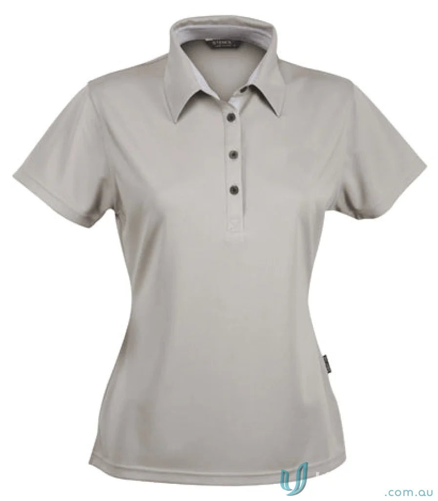 1159-PT 1159 Ladies Premium Argent Polo