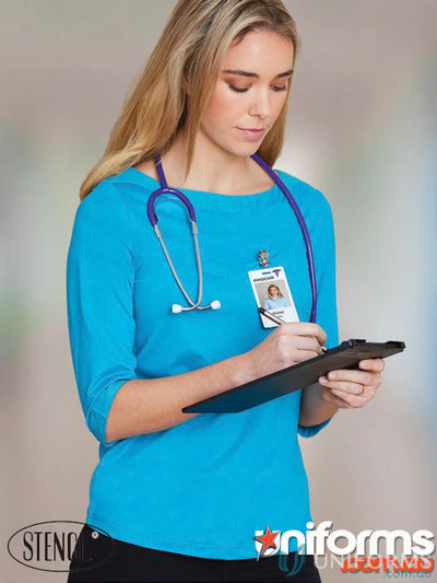 LADIES T-Shirts - Stylish and Comfortable Options for Work and Casual Wear 1259Q Ladies Argent Top