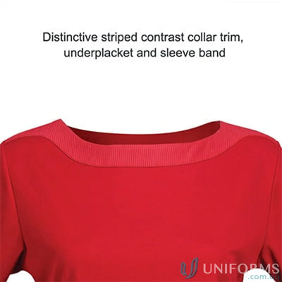 LADIES T-Shirts - Stylish and Comfortable Options for Work and Casual Wear 1259Q Ladies Argent Top in Red