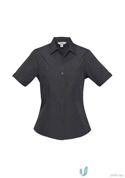 Womens Bondi Short SS Shirt in black, perfect for the Biz Collection Ladies style