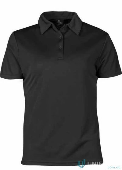 Aussie Pacific 2307 Ladies Botany Polo in Black