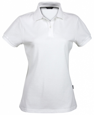 New 7115 Ladies Cotton Traverse Polo in White