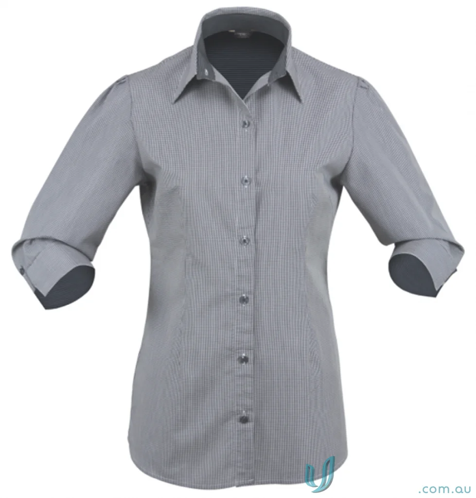 Stencil 2142-PT Ladies Dominion 3qtr Sleeve Shirt