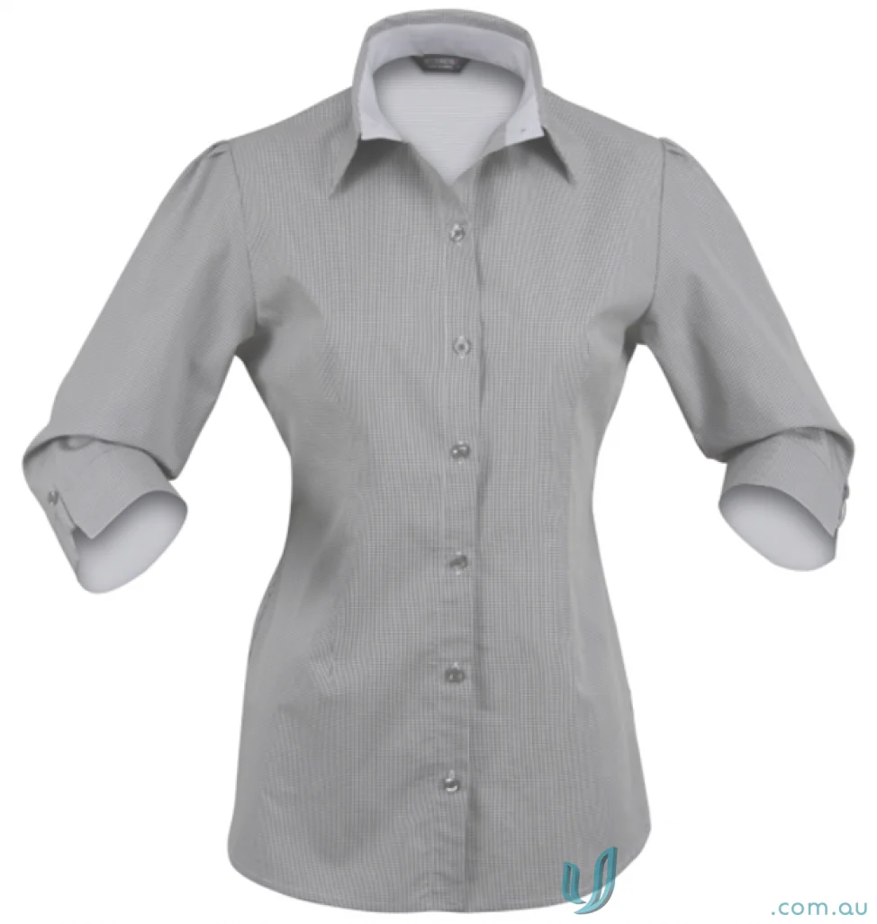 Stencil 2142-PT Ladies Dominion 3qtr Sleeve Shirt