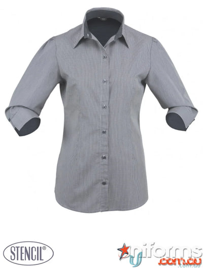 Stencil 2142-PT Ladies Dominion 3qtr Sleeve Shirt