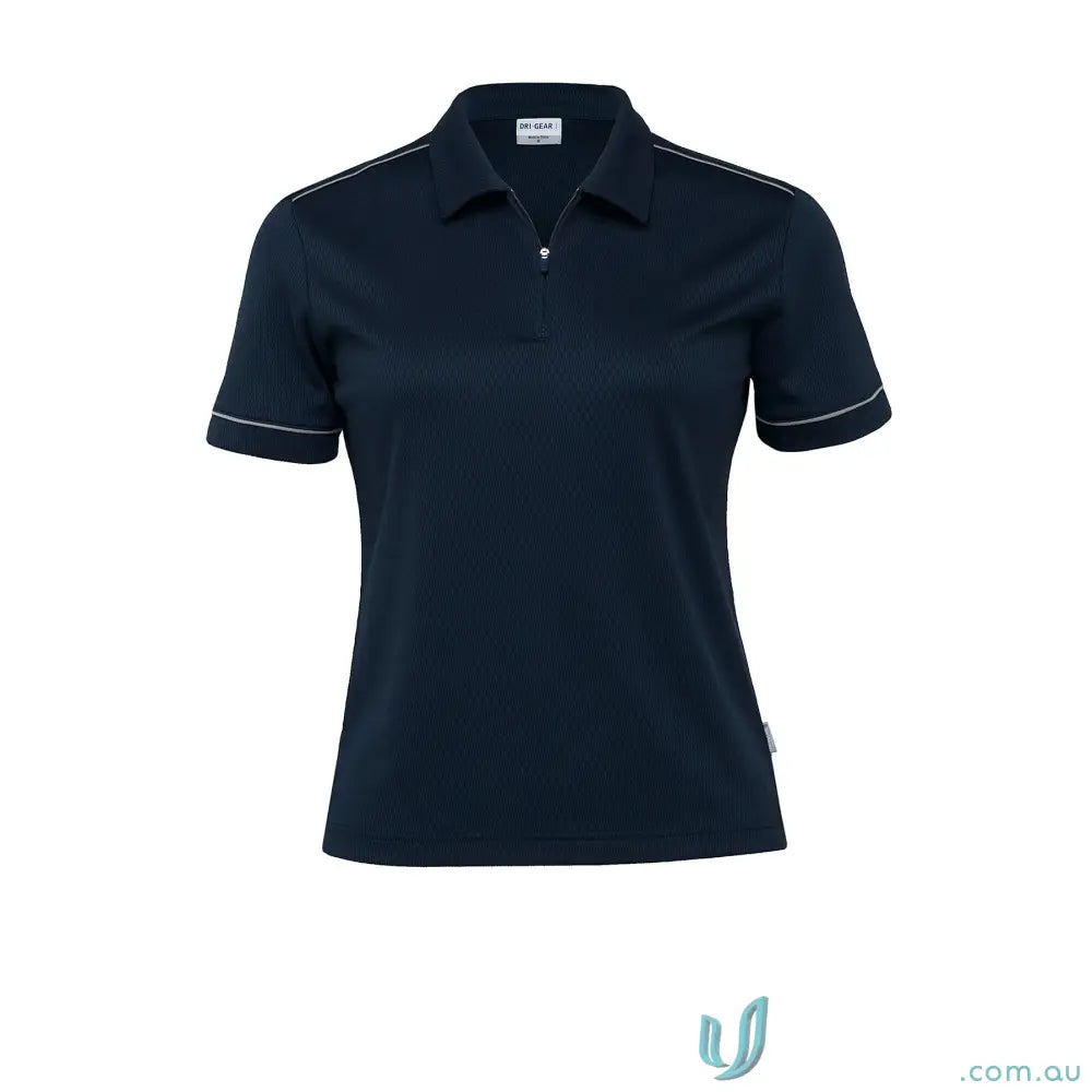 DGMP WDGMP Ladies DriGear Matrix Polo in Navy/Silver